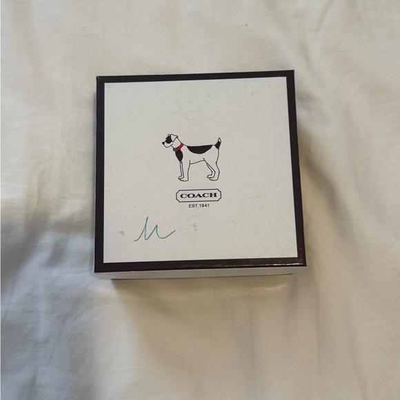 NWT Coach Leather Teal Unisex Dog Collar - Picture 5 of 6